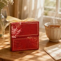 Boîtes à dragées de luxe à texture marbre avec ruban, boîtes cadeaux imprimées à double couche pour fête de mariage et enterrement de vie de jeune fille