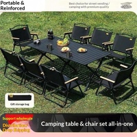 Ensemble table et chaises pliantes de camping en gros – Mobilier d'extérieur portable pour pique-nique, camping en voiture, camping-car, voyages et événements extérieurs
