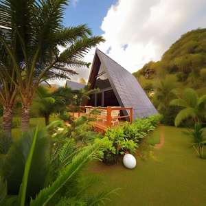 Cabañas prefabricadas con Marco en A modernas Espacios de vida escénicos y exteriores de múltiples escenas Producto Género Casas de contenedores - Product Image 1