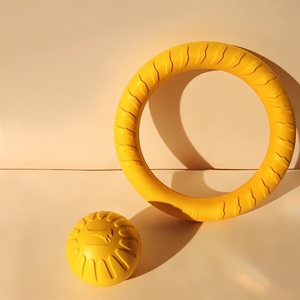 <b>Interactive</b> Dog <b>Toy</b> Ring and Ball, EVA Floating Chew <b>Toy</b> for Water Play, Durable Fetch <b>Toy</b> for Big Dogs, Teeth Cleaning Goldens - Product Image 2