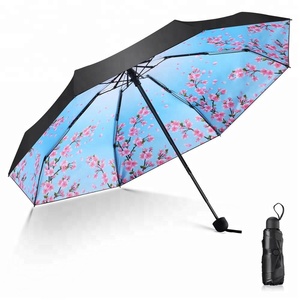 Mini parapluie-Parapluie de voyage-Parapluie de soleil et de pluie-Protection UV 95% 5 <span class=keywords><strong>Parasol</strong></span> <span class=keywords><strong>pliant</strong></span> compact ultra léger - Product Image 3