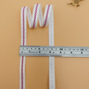 Manufactural Customized 15mm <b>Sewing</b> Stretched Waistband Nylon/Spandex Logo Pattern Picot <b>Elastic</b> Band Adjustable Bra Shoulder - Product Image 2