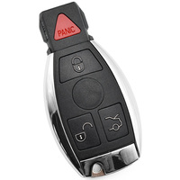 Vehicle Black 4 Buttons BZ Key Fob Locksmith Car Remote Control Keys With Blank Blade