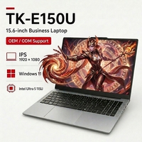 Ordinateur portable professionnel en gros, le plus récent, Intel Ultra 5 115U, 8 cœurs, 10 threads, 15,6 pouces, Windows 11 Pro, Wi-Fi 6, charge Type-C MAX 100W