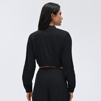 Veste de sport légère à fermeture éclair intégrale pour femme grande taille Eyun, modèle coupé, col montant, préférée des fans, idéale pour le yoga, l'entraînement et la gym