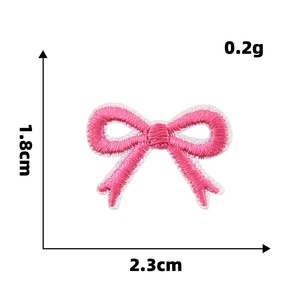 Belle Mini arc flèche musique argent fleur auto-adhésif fer sur support brodé petits patchs pour vêtements sac porte-clés - Product Image 6