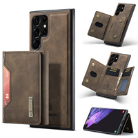 Étui de Carte de Crédit Antichoc 2 en 1 avec Portefeuille en Cuir Housse de Téléphone pour Samsung Galaxy S24 S25 S23 FE Ultra DG Ming