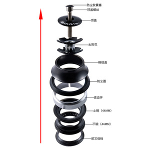 Boîtier de direction de vélo de montagne Bolany 44 mm à roulements semi-cachés usiné CNC, jeu de coupelles de vélo haute résistance - Product Image 2