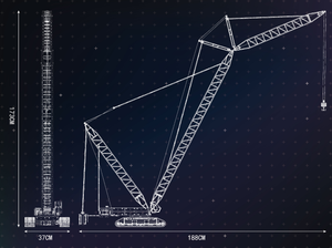 มาใหม่แม่พิมพ์กษัตริย์17015 <span class=keywords><strong>RC</strong></span> เครนไม่มีตีนตะขาบ LR13000ของเล่นรุ่นบิ๊กของเล่นอาคารบล็อกสำหรับเด็ก - Product Image 5