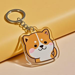 Porte-clés personnalisés en acrylique transparent imprimés sur mesure, breloques en acrylique mignonnes de dessins animés et d'anime en gros pour pendentifs de sac - Product Image 2