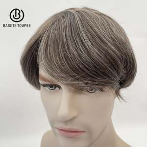 วิกผมสวิสแบบถัก100% ขนาด6*9นิ้วสำหรับผู้ชายลูกไม้สวิสที่มองไม่เห็น - Product Image 6