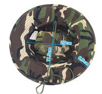Topi Boonie untuk Hiking & Memancing di Luar Ruangan - Topi Bucket Kasual Unisex untuk Hutan dengan Pinggiran Lebar
