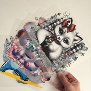 Transferencia DTF Personalizada con Diseño de Corazón de Coco para el Día de San Valentín, Transferencia Térmica para Camisetas - Product Image 1