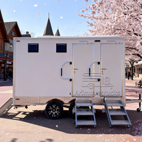 Toilettes mobiles de luxe 2025, prix VIP, toilettes publiques portables, remorque de toilettes portables