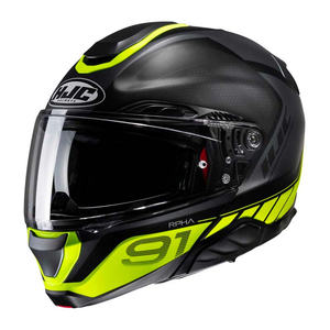 Casco Modular RPHA 91 Amarillo/Negro, Fibra Compuesta, Acabado Opaco - Product Image 1