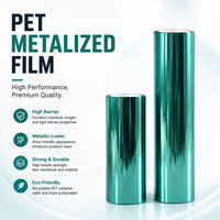 Film PET métallisé à forte adhérence, film VMPET enduit sous vide pour lamination d'emballages alimentaires