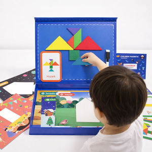 <span class=keywords><strong>Jeu</strong></span> <span class=keywords><strong>de</strong></span> voyage éducatif portable pour enfants, ensemble <span class=keywords><strong>de</strong></span> puzzles colorés à motifs <span class=keywords><strong>géométriques</strong></span>, <span class=keywords><strong>jeu</strong></span> <span class=keywords><strong>de</strong></span> correspondance des couleurs et des <span class=keywords><strong>formes</strong></span>, jouet en bois Montessori Tangram - Product Image 4