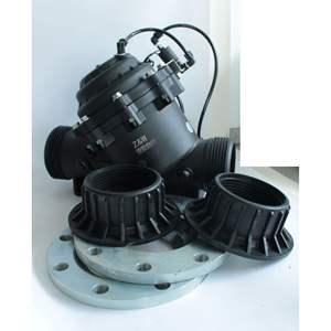 Válvula reductora de presión Zanchen de 6 pulgadas de alto flujo, serie BM, con solenoide eléctrico y manual para riego inteligente - Product Image 3