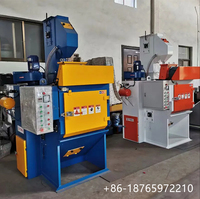 Petite machine de sablage à billes intégrée à bande de caoutchouc Q324 pour billettes d'acier avec moteur comme composant principal