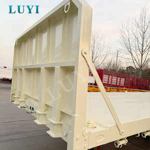 รถพ่วงพื้นเรียบสำหรับบรรทุกตู้คอนเทนเนอร์ขนาด 40 ฟุต 45 ฟุต 3 เพลา สำหรับงานหนัก ความยาว 13.6 เมตร ขาย - Product Image 3