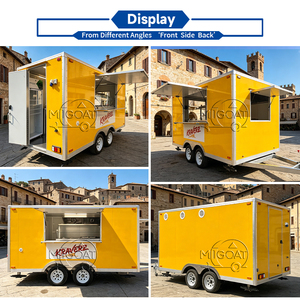 Remorque à bulles innovante, bar à alcool mobile pour le service du vin avec réfrigérateur <span class=keywords><strong>sous</strong></span> comptoir, unité murale entièrement isolée - Product Image 2