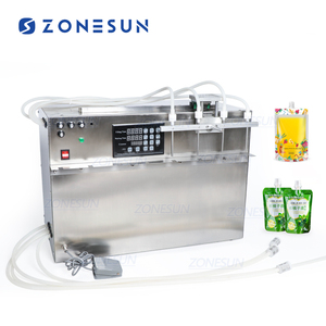 ZONESUN-máquina de llenado de líquido con bolsa para bebidas, dispositivo compacto con Control numérico y preciso - Product Image 1