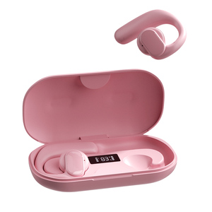 Blue-tooth V5.1 헤드폰 13 시간 음악 시간 스포츠 이어폰 <span class=keywords><strong>LED</strong></span> 디스플레이 오픈 이어 버드 포함 이어훅 내장 14mm 스피커 - Product Image 6