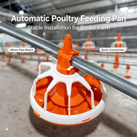 Plateau d'alimentation pour canards et oies en plastique stabilisé aux UV, logo personnalisé, anti-dérapant, équipement d'alimentation pour volailles pour élevages