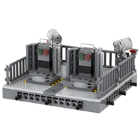 MOOXI Bricks MOC5100-B 187 pièces Support de mitrailleuse avant à assembler soi-même, Cadeau, Ensembles de blocs de construction éducatifs pour enfants, Jouets pour enfants