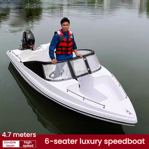 Yate de Dos Pisos, Barco de Recreo, Turismo y Entretenimiento, Lancha Rápida Blanca de Fibra de Vidrio de Lujo, Barco de Pesca y Turismo - Product Image 2