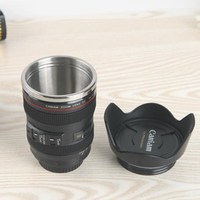 Tasse à café avec objectif en acier inoxydable écologique, tasse avec objectif pour appareil photo reflex numérique avec logo personnalisé, offre spéciale