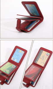 <span class=keywords><strong>Porte</strong></span>-cartes de crédit en cuir véritable, étui de permis de conduire pour femmes, Documents de sécurité automobile, organisateur de portefeuille pour cartes de crédit - Product Image 6