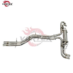 Échappement Catback Valvetronic Vortex à haut débit en acier inoxydable 304, poli miroir, soudé à l'échelle de poisson, avec son sportif pour AUDI RSQ8 2019-2024 - Product Image 2