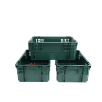 Nouvelle Conception d'Usine : Bacs Logistiques en Plastique à Mailles pour la Récolte de Fruits, Idéaux pour le Stockage d'Épicerie, Grand Panier/Caisse en Plastique Orange Multi-Usages