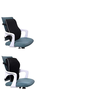 Cojín de espuma viscoelástica negra para la espalda, almohada para aliviar el dolor de espalda y la fatiga de conducción - Product Image 2