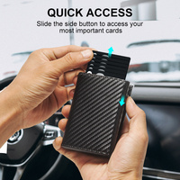 Dompet Lipat Tiga Kulit Asli Pria Tipis Anti-RFID Anti-maling Pendek Ultra-tipis dan Sederhana