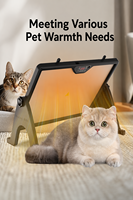 Plaque chauffante double face pour poussins, hauteur et température réglables, 180W, coussin chauffant intelligent pour volailles, canards, chatons, chiens et animaux de compagnie