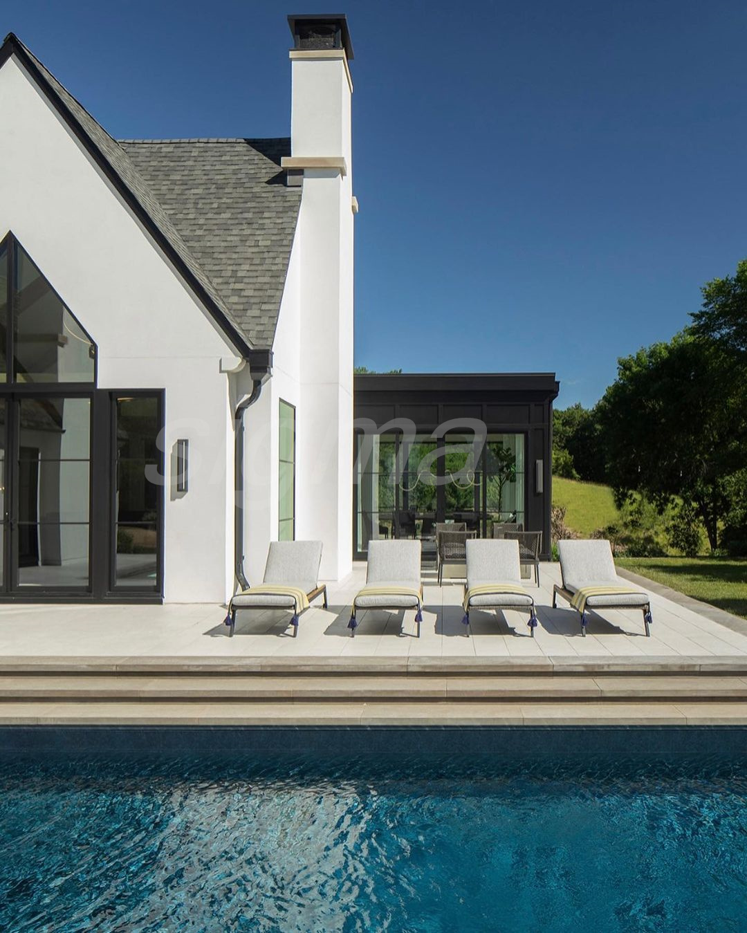 hotel furniture outdoor backyard patio outside garden furniture set aluminum chaise sun lounge patio