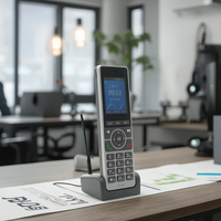 Teléfono VoIP SIP Sasincomm S07 de 3 Líneas con Doble SIM, LTE, WiFi 2.4G, 2/3/4G, FWP, Hotspot, Grabación, Pantalla de 2.4 Pulgadas, Inalámbrico Fijo