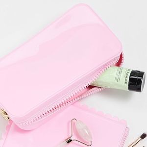 Bolsas de Maquillaje de Vinilo Reutilizables Ecológicas Personalizadas con Logotipo Grabado, Cierre Impermeable, Organizador de Cosméticos Portátil para Viajes - Product Image 5