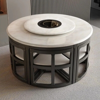 Table à manger pour la maison, meubles pour petit appartement, table ronde pliante en bois massif
