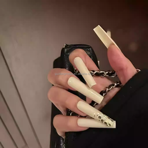 <span class=keywords><strong>Ongles</strong></span> à presser carrés style Y2K Baddie avec décorations en strass 3D pour le bal de promo - Product Image 4