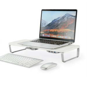 Soporte Elevador para Monitor de Escritorio con Hub USB y Patas de Aluminio para Computadora, Laptop, iMac - Product Image 4