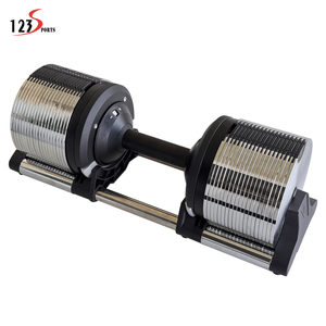 Bán buôn thay đổi nhanh chóng 40kg/1kg + increment trọng lượng thiết bị tập thể dục có thể điều chỉnh quả tạ với cơ sở - Product Image 6