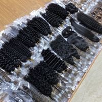Extensiones de Cabello Humano de Lujo Súper Doble Trama, Trenzas de Ganchillo de Pluma, Cabello Vietnamita Virgen Pre-Enlazado, Puntas Gruesas