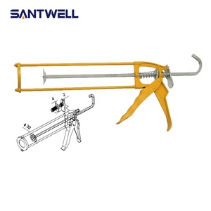 <span class=keywords><strong>Pistola</strong></span> de Calafateo Manual de Alta Resistencia de 9 Pulgadas, <span class=keywords><strong>Pistola</strong></span> de Sellador de <span class=keywords><strong>Silicona</strong></span> de Doble Varilla de 310 ml para Mejoras del Hogar y Construcción - Product Image 3