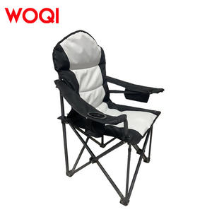 Silla plegable de camping Woqi con marco de aluminio, reclinable, para pesca, portátil, con portavasos y bolsa de almacenamiento. - Product Image 3
