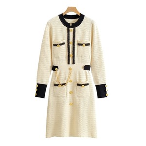 Abito <span class=keywords><strong>in</strong></span> <span class=keywords><strong>Maglia</strong></span> Slim di Alta Qualità per Donna, Nuovo Modello Autunno Inverno, <span class=keywords><strong>Vestito</strong></span> Maglione a <span class=keywords><strong>Maniche</strong></span> <span class=keywords><strong>Lunghe</strong></span> da Ufficio Primavera 2026 - Product Image 6