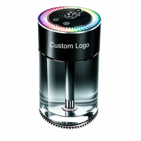 Diffuseur de parfum pour voiture ciel étoilé personnalisable F14, faible MOQ, 160 ml, 7 couleurs LED, nébuliseur de parfum portable USB pour voiture, vente en gros