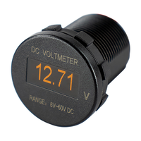 Voltmètre numérique double pour voiture, mini OLED, double alimentation DC 8V~60V, étanche IP66